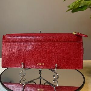 NWT LODIS Card Case Long Leather Wallet